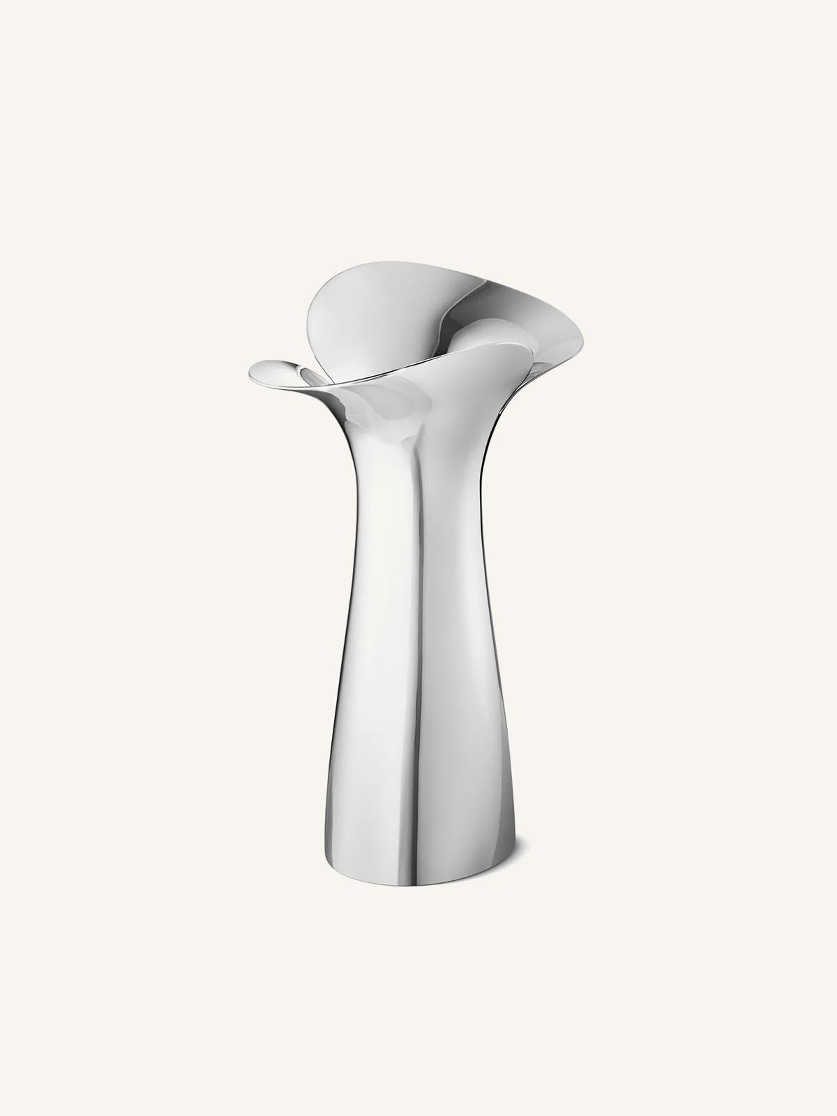 BOTANICAL BLOOM METAL VASE