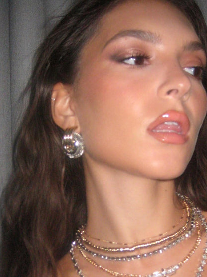 LINK UP HOOP CIRCLE WRAP EARRING