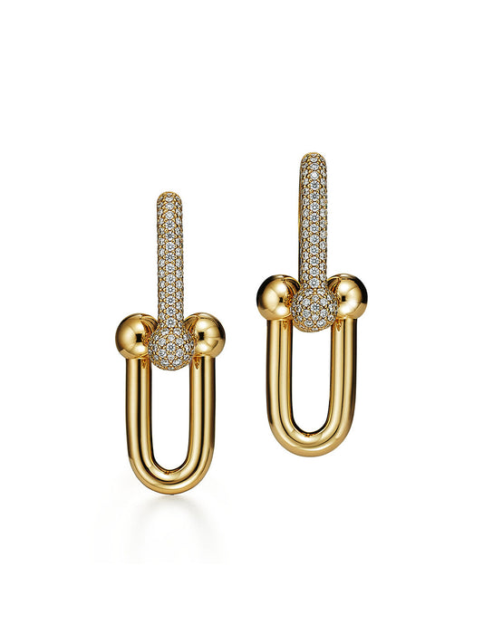 LINK UP 18K GOLD EARRINGS