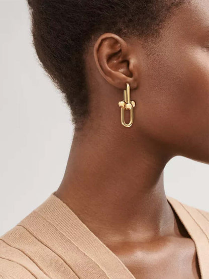 LINK UP 18K GOLD EARRINGS