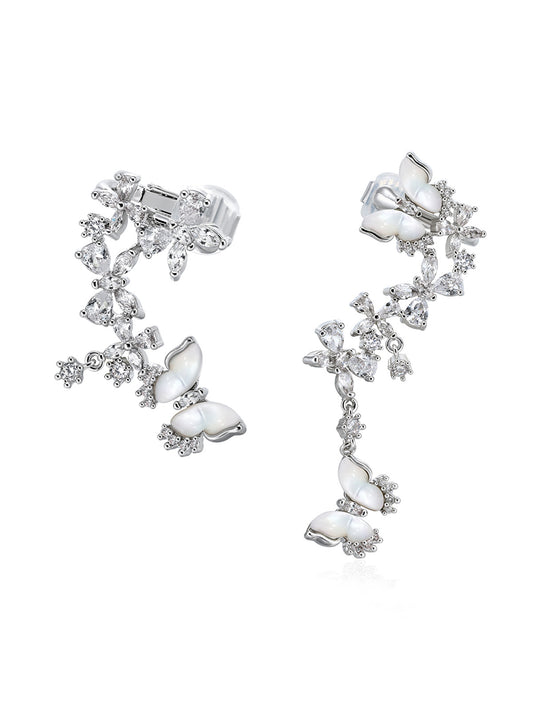 BUTTERFLY PEARL EARRINGS
