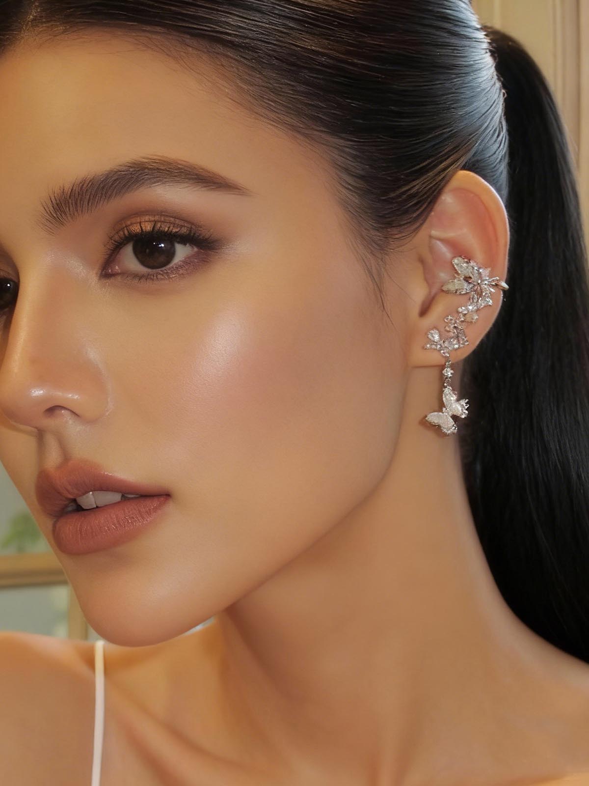 BUTTERFLY PEARL EARRINGS