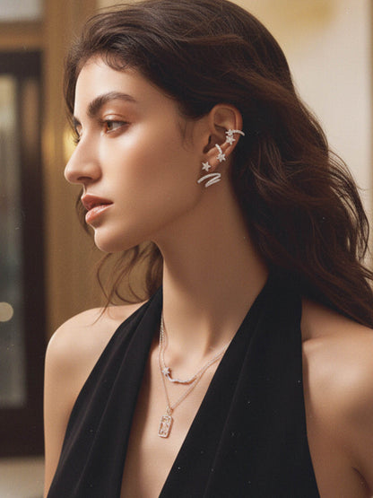 METEOR NEBULA RIBBON EARRINGS