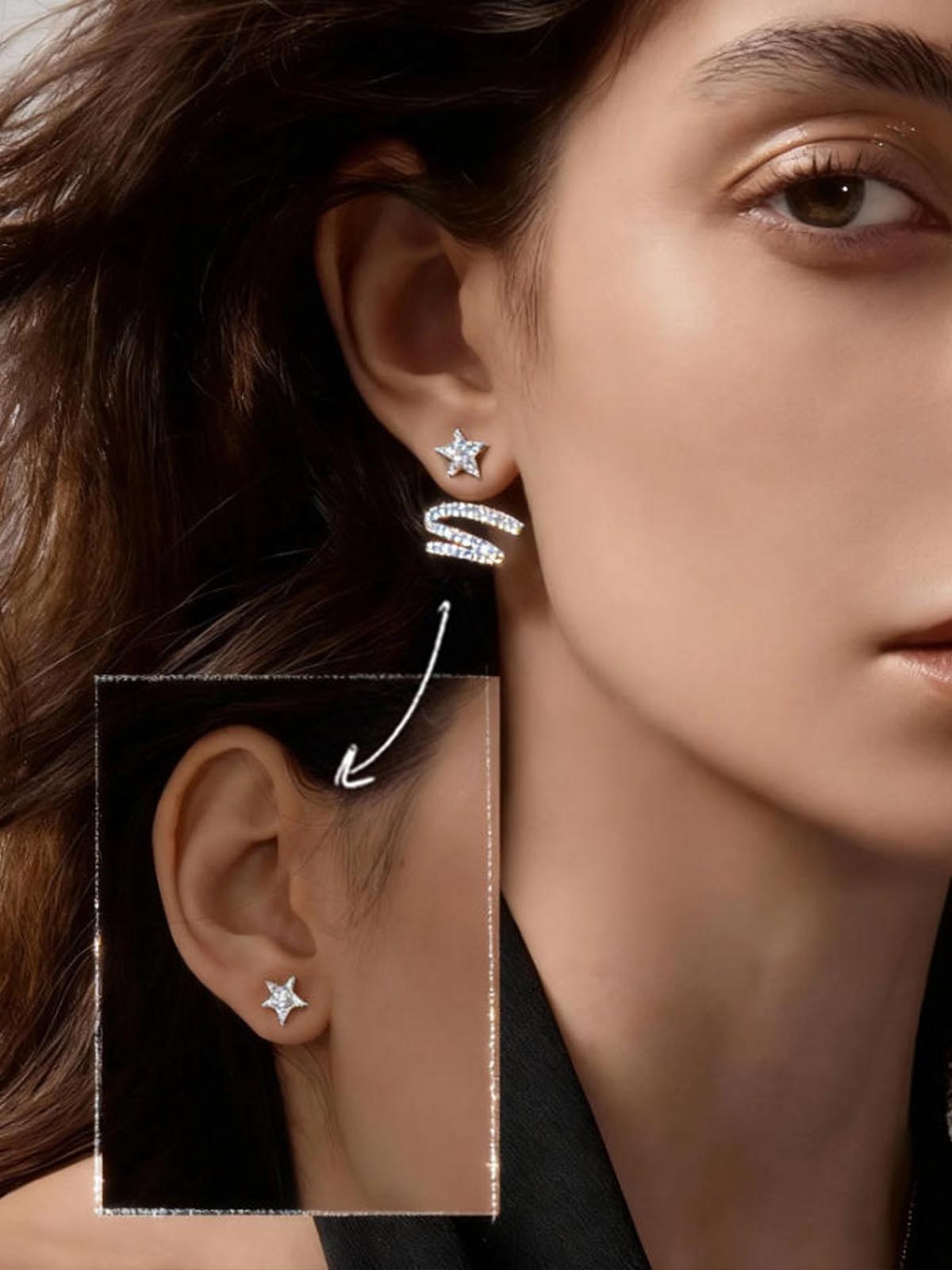 METEOR NEBULA RIBBON EARRINGS