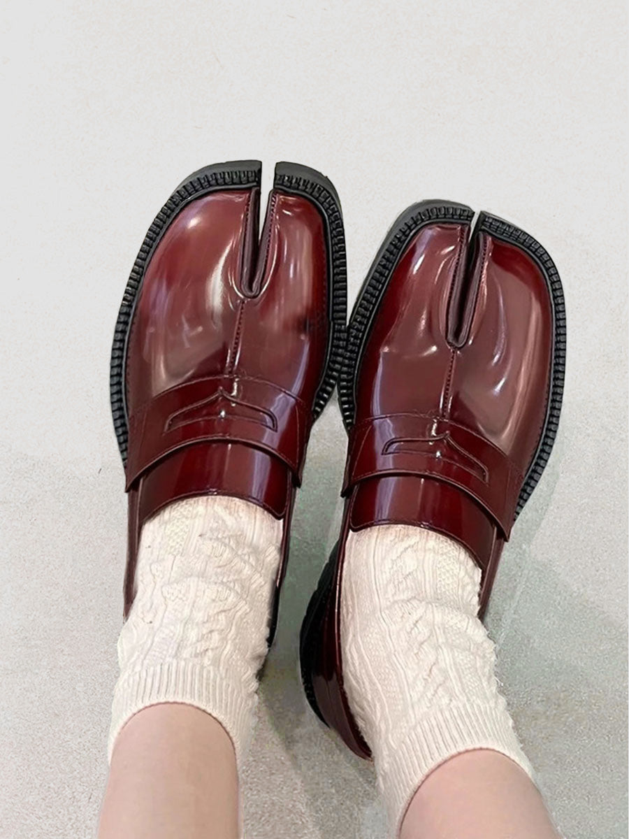 THICK HEEL TABI LOAFERS