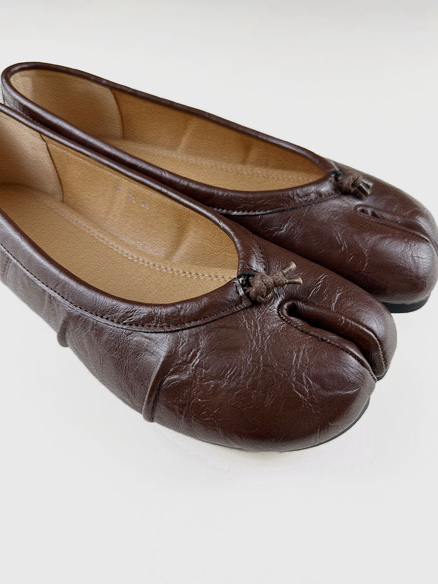 WRINKLES TABI BALLET FLATS