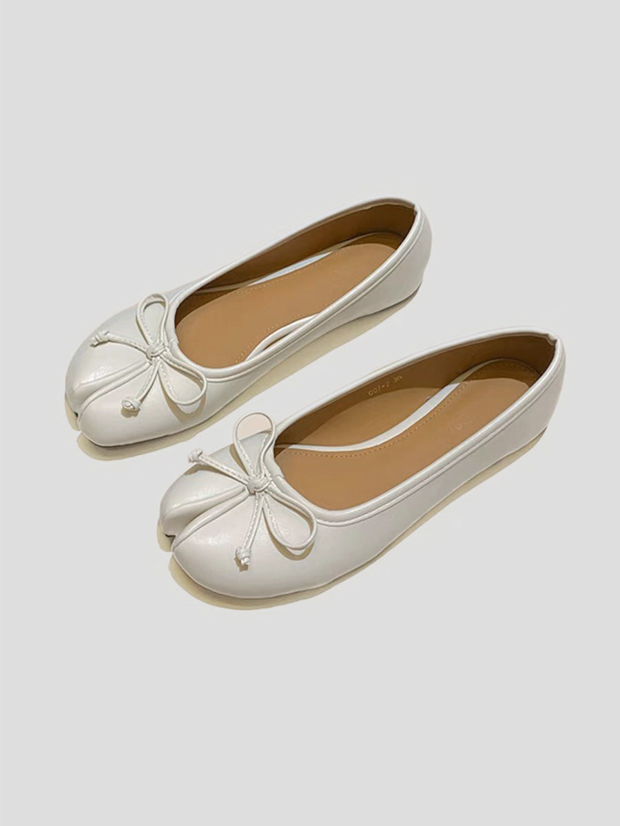 BOW TIE TABI FLATS