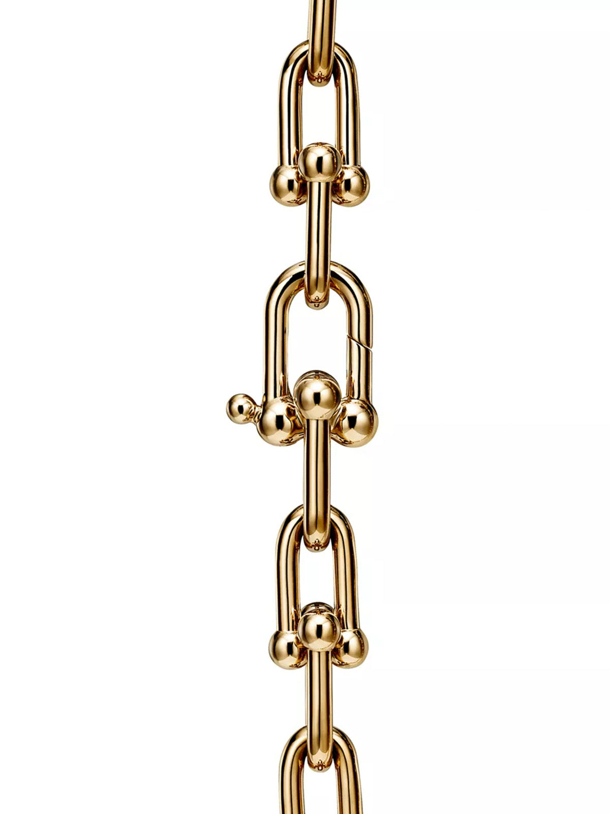 GRADUATED LINK 18K GOLD NECKLACE