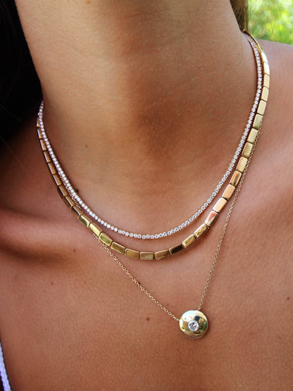 MICRO TENNIS NECKLACE