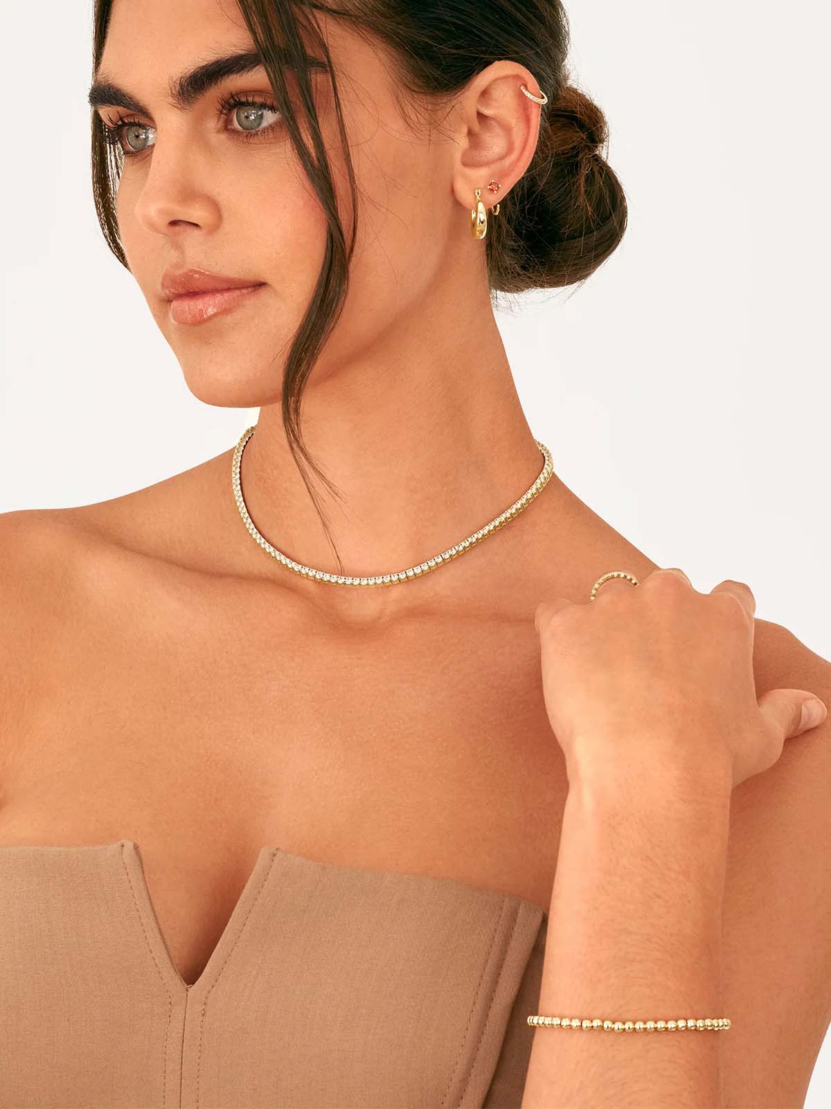 MICRO TENNIS NECKLACE