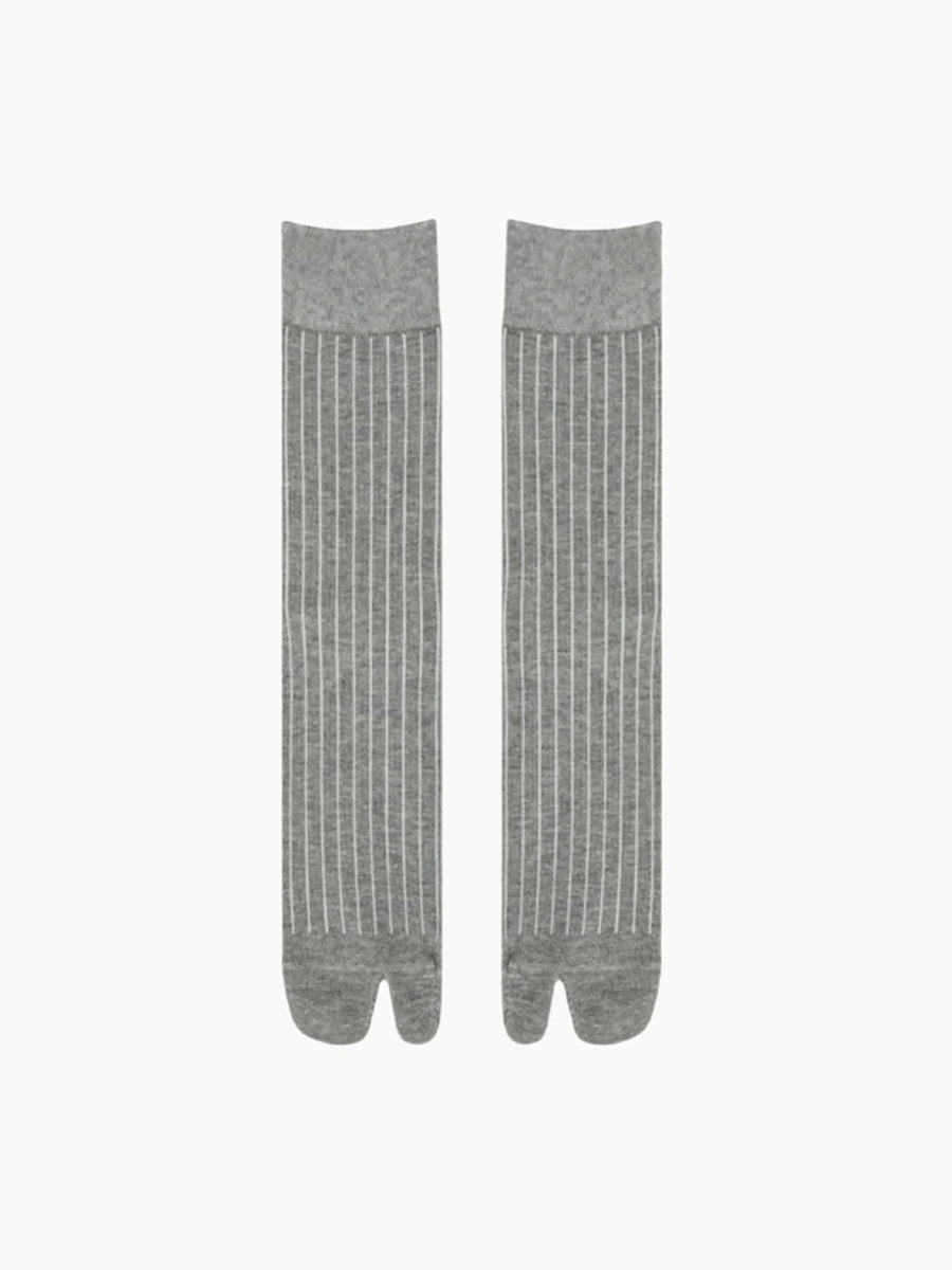 RIBBED TABI CREW SOCKS