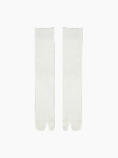 RIBBED TABI CREW SOCKS