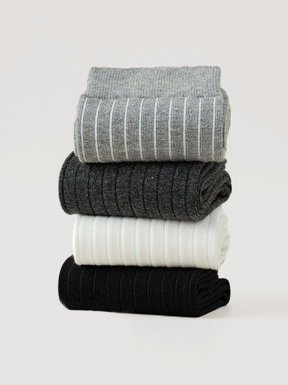 RIBBED TABI CREW SOCKS