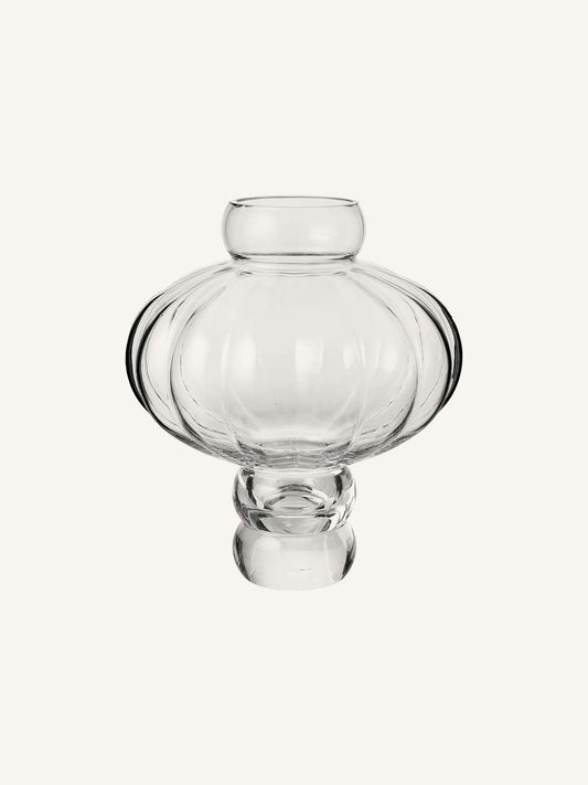 SCULPTURAL GLASS BALLOON VASE